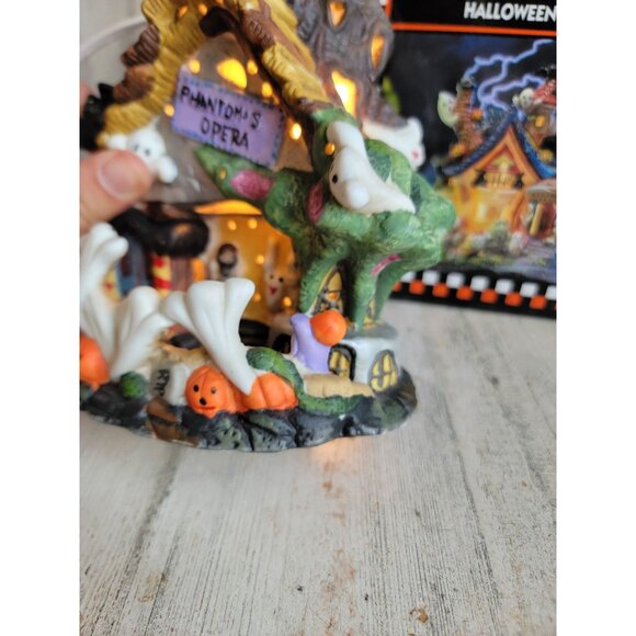 Spooky hollow phantoms opera Halloween vintage ceramic village - Picture 9 of 11